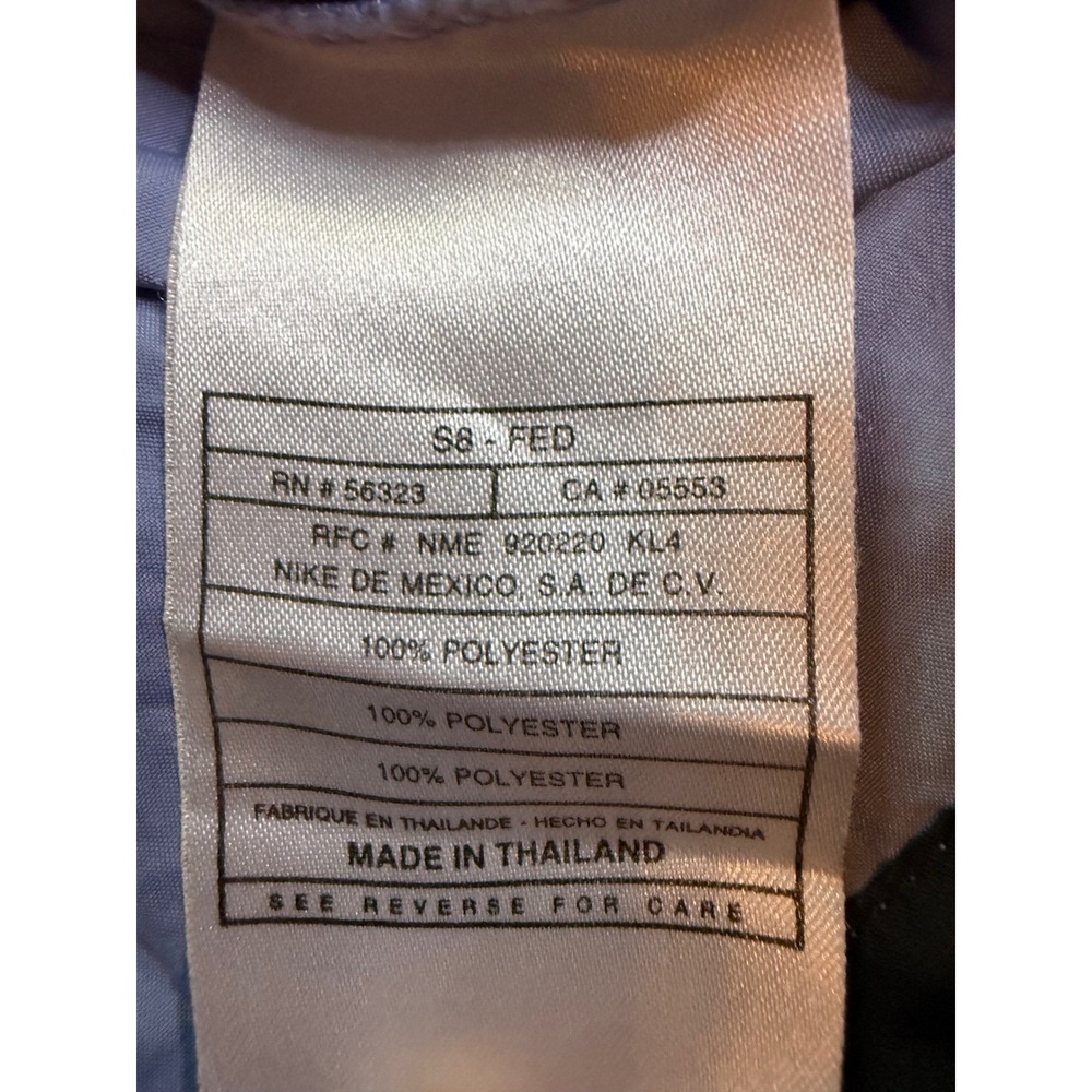 Nike Womens Windbreaker Jacket Purple Light Blue Black Sportswear Zip Up - Picture 11 of 11